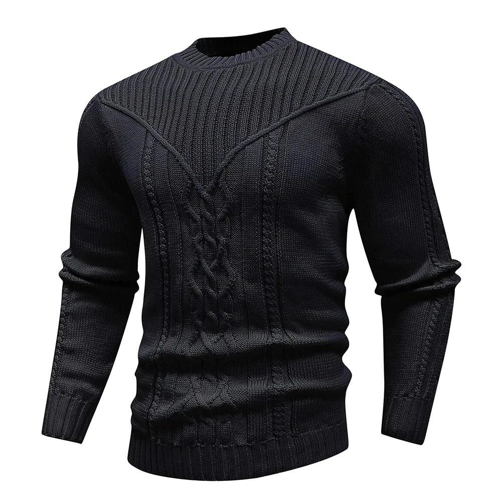 Cable Knit Crewneck Sweater
